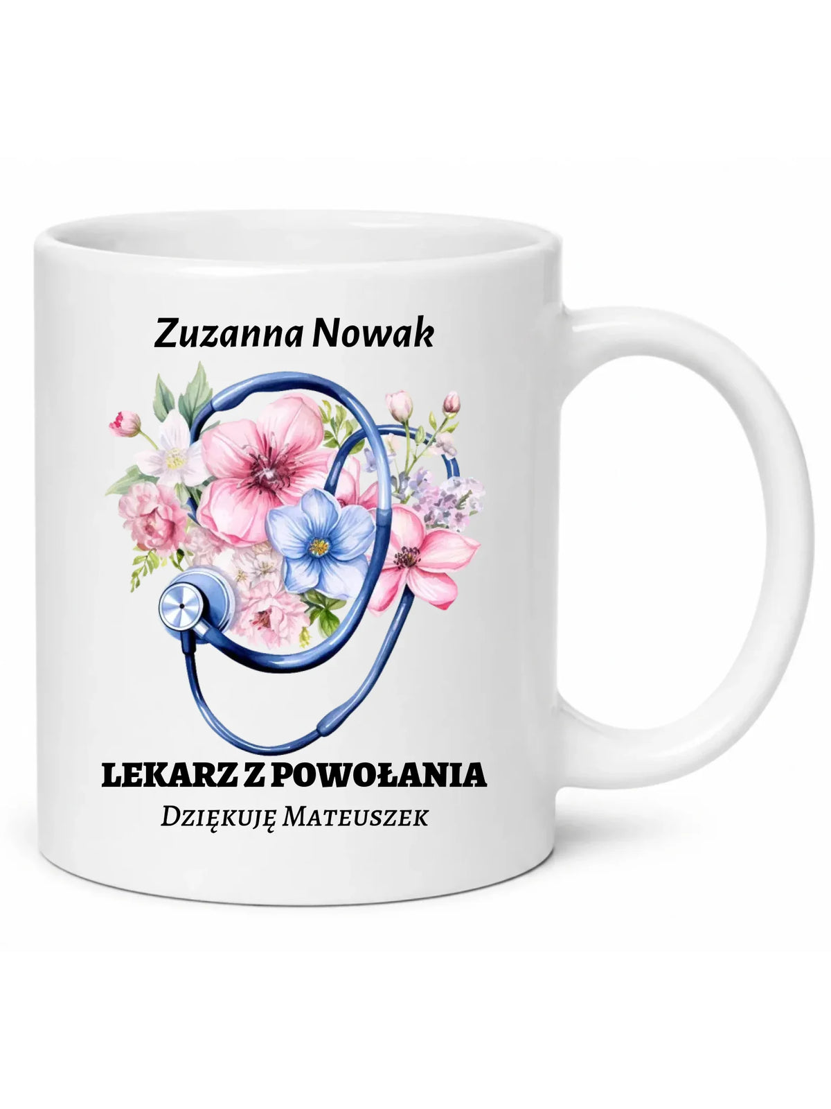 Kubek dla lekarza - Lekarz z powołania - personalizowany ZL07