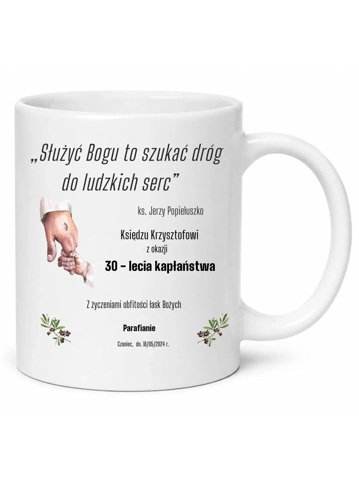 Kubek - Prezent dla księdza na Rocznicę Kapłaństwa - personalizowany DU01