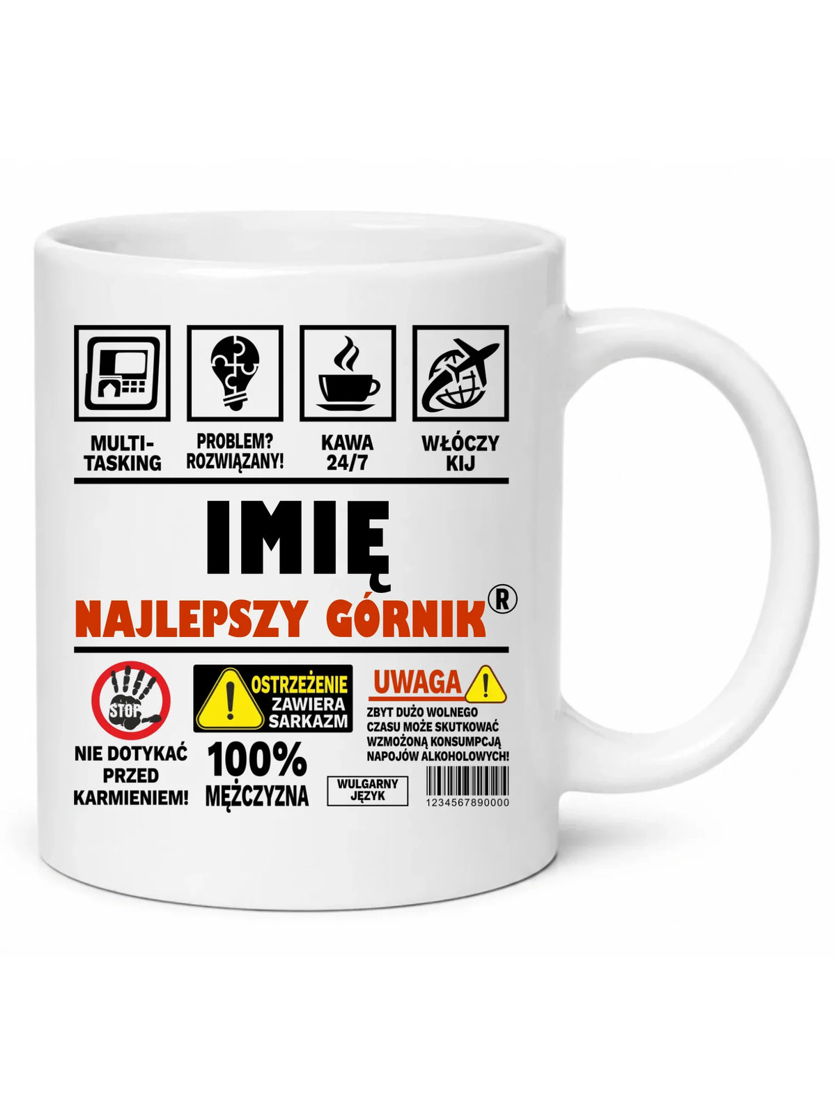 Kubek - prezent dla górnika - Najlepszy górnik 24/7 - personalizowany G11
