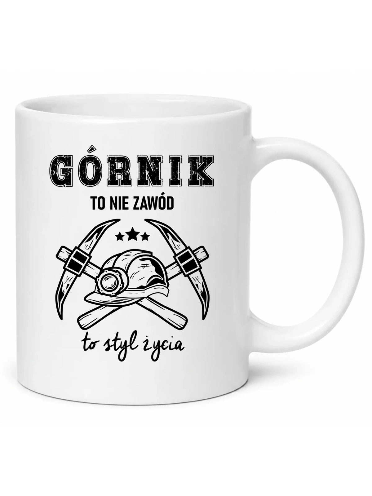 Kubek - prezent dla górnika - Górnik to nie zawód to styl życia G05