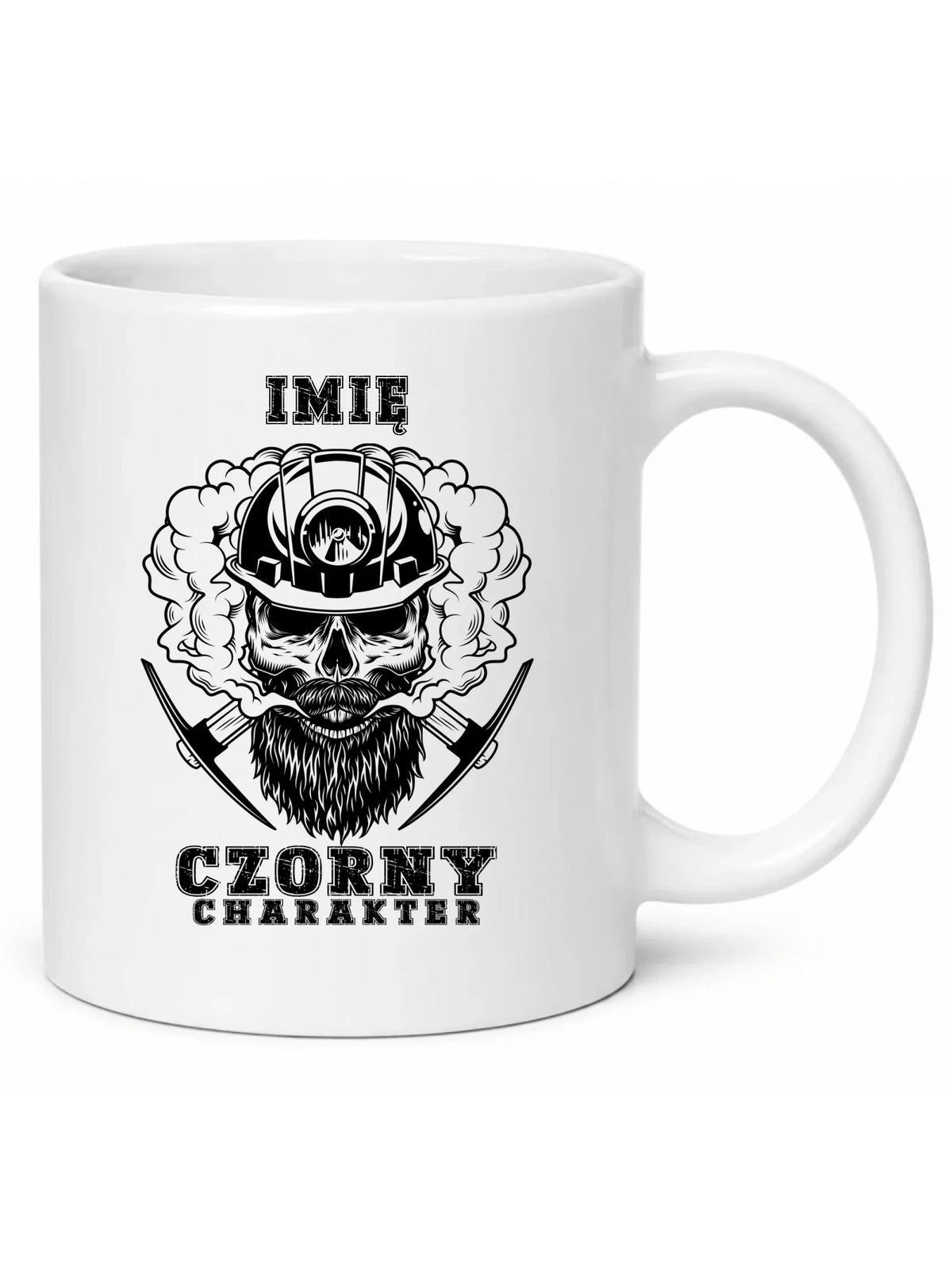 Kubek - prezent dla górnika - Czorny charakter - personalizowany G06