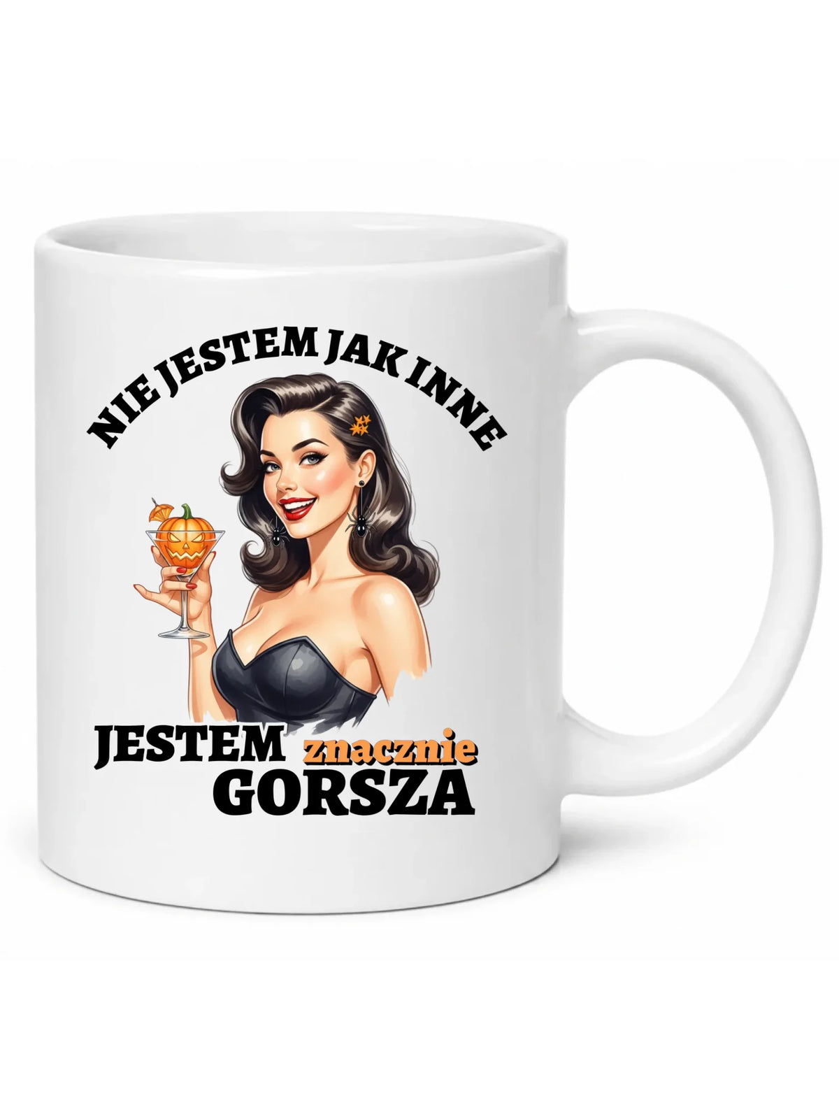 Kubek damski halloweenowy - Nie jestem jak inne HL24