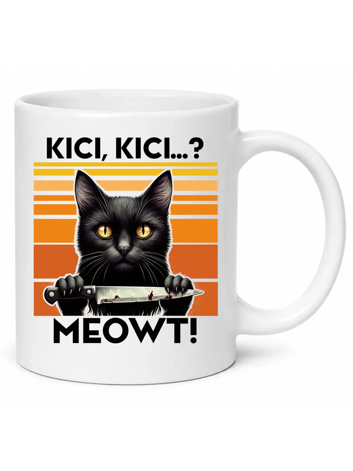 Kubek - Kot z nożem - Kici, kici... MEOWT! HL17