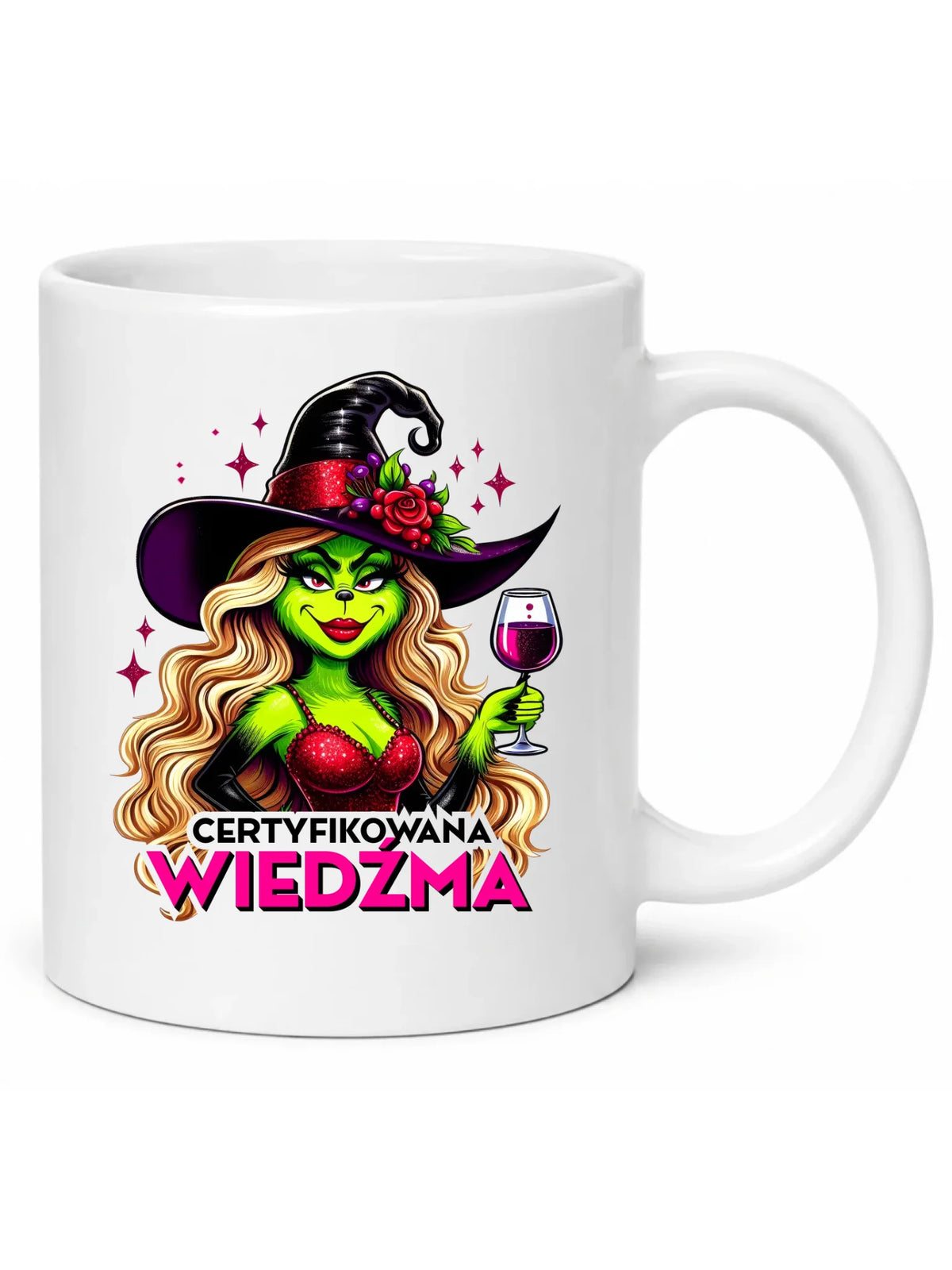 Kubek - Certyfikowana wiedźma - śmieszny HL13