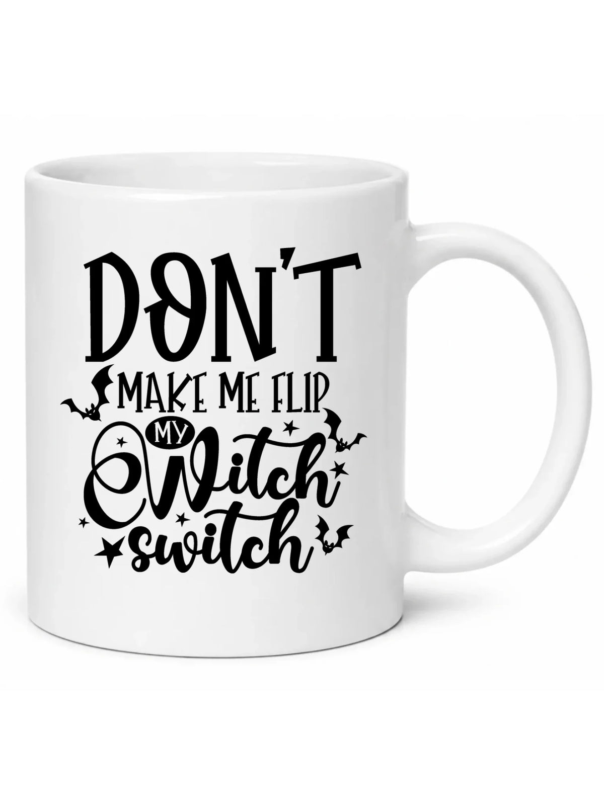 Kubek na Halloween - Don't make me flip my witch switch - śmieszny HL11