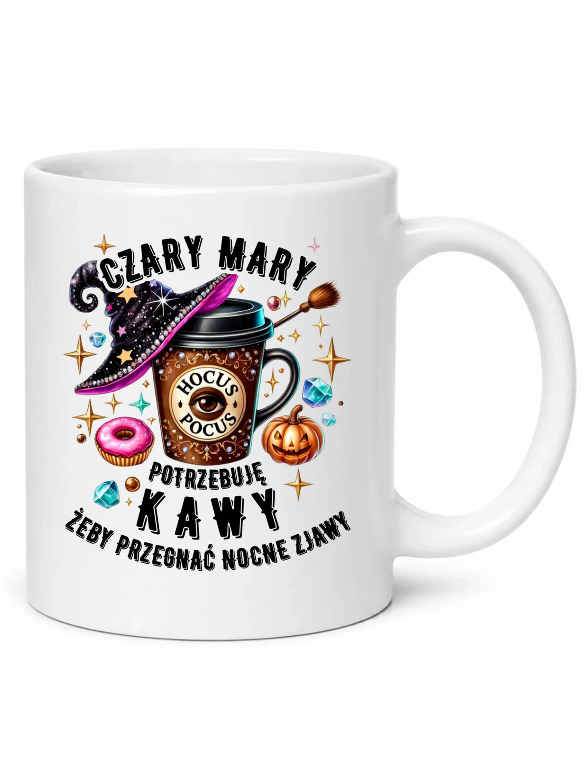 Kubek na Halloween - Potrzebuję kawy HL03
