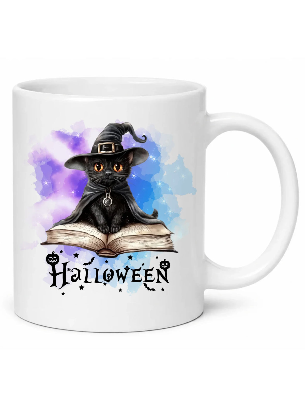 Kubek na Halloween - Kot Czarodziej HL06