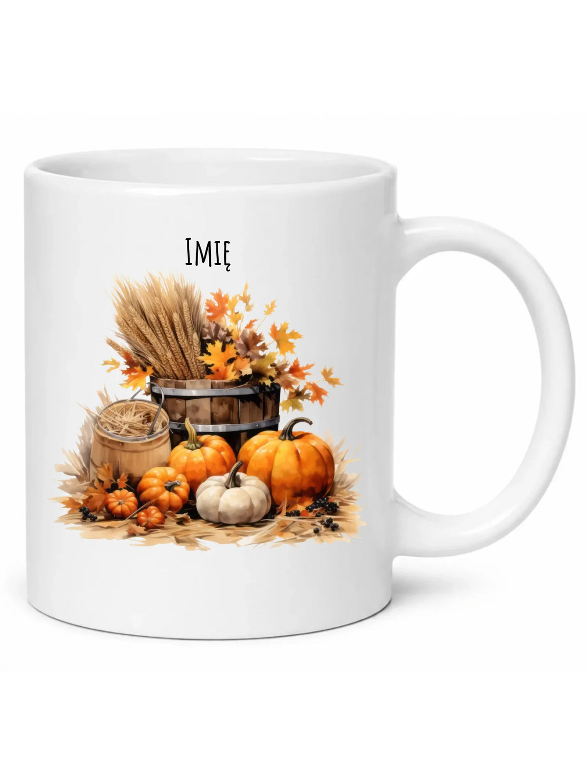Kubek na jesień - Harvest vibes - personalizowana JS09