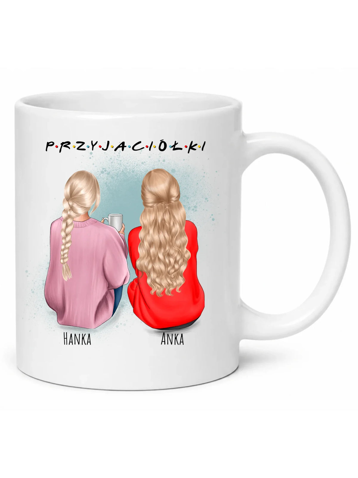 Kubek - prezent dla przyjaciółki - personalizowane postacie 2-4 osoby PR02