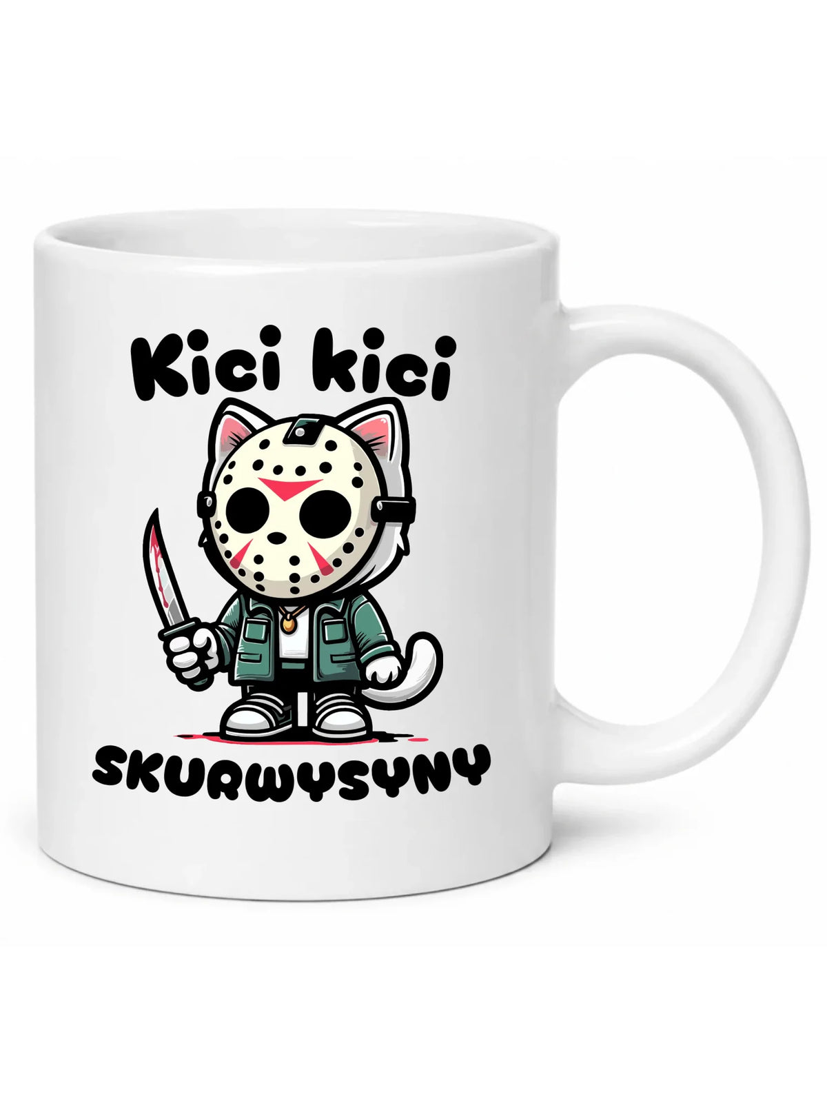 Kubek na Halloween - Kici kici sk*rwysyny - bez cenzury HL28