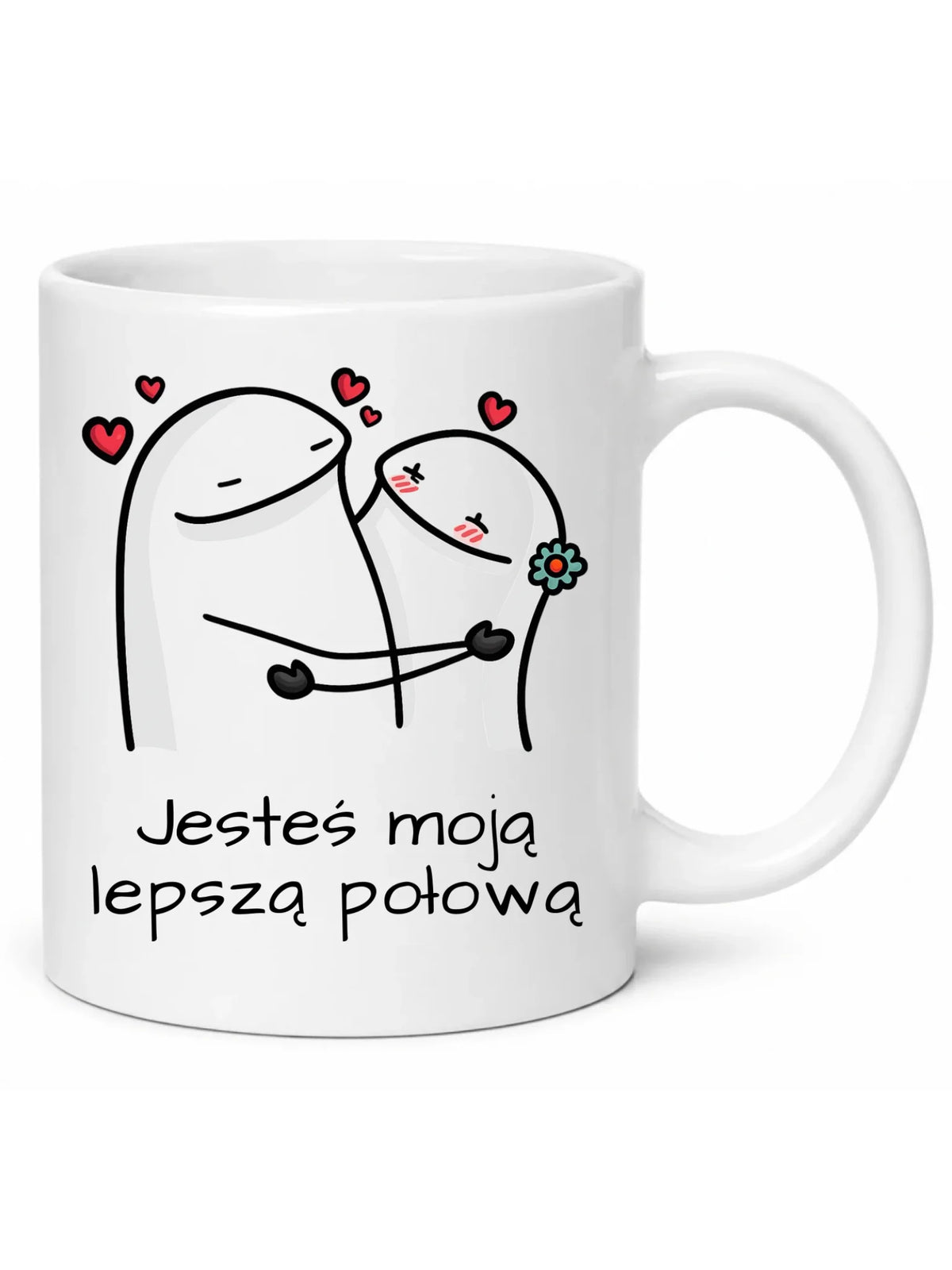 Kubek dla par - Jesteś moją lepszą połową W87
