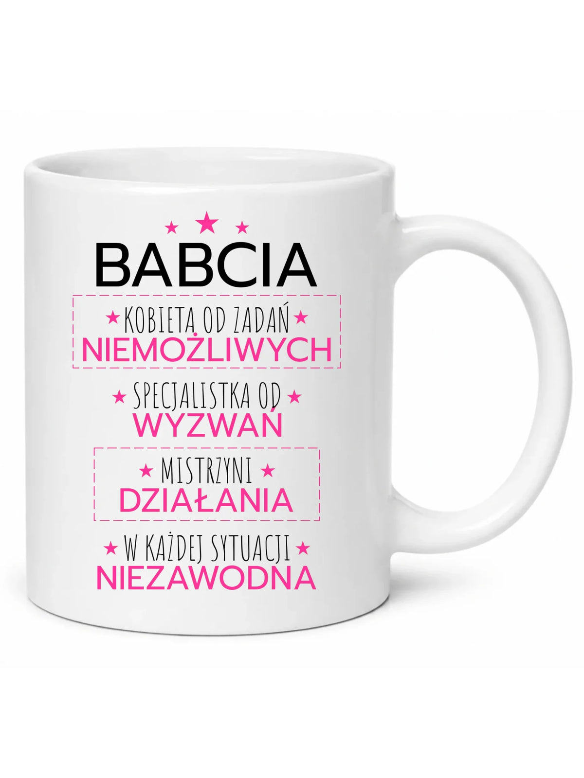 Kubek dla babci - Babcia kobieta od zadań niemożliwych B30