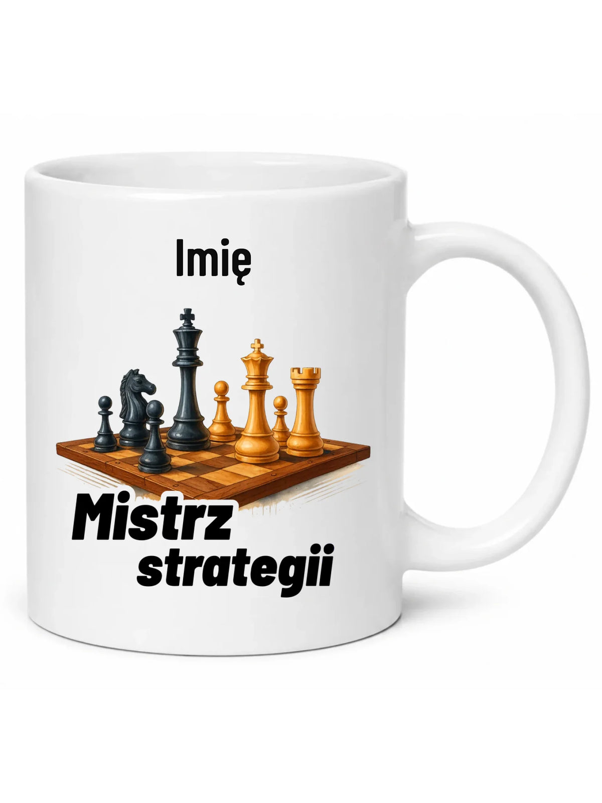 Kubek dla szachisty - Mistrz strategii - personalizowany HSZ11