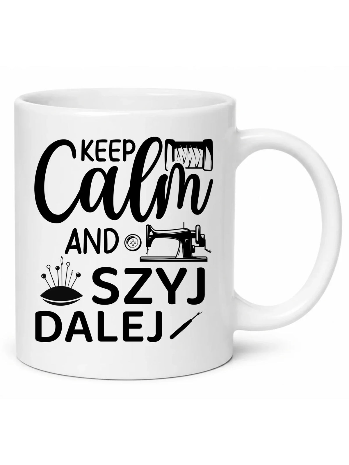 Kubek szyciowy dla krawcowej – KEEP CALM and SZYJ DALEJ HS31