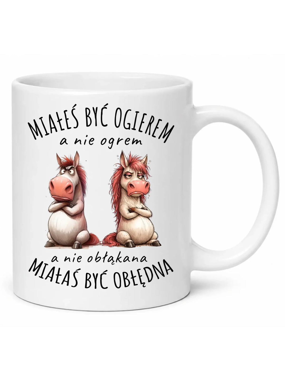 Kubek dla par - Ogier & Obłędna - śmieszny W85