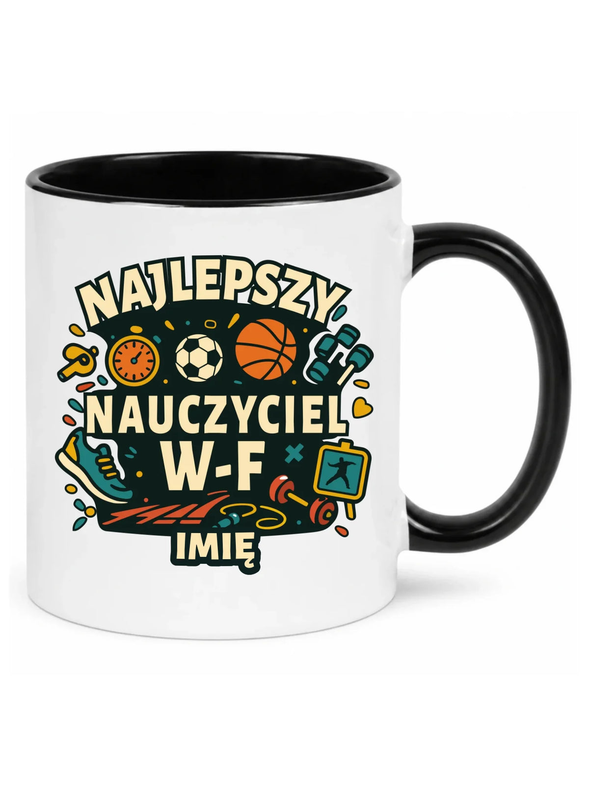 Kubek dla nauczyciela wychowania fizycznego W-F - personalizowany N50