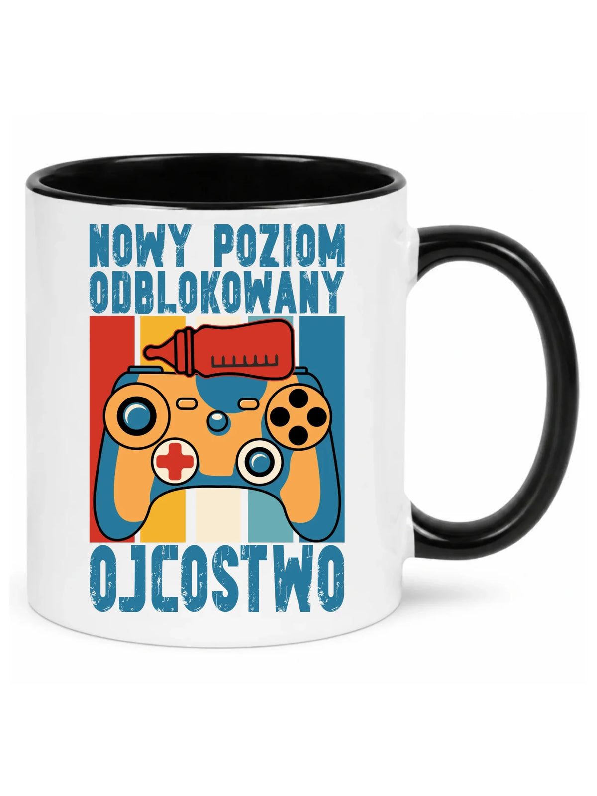 Kubek dla młodego taty gamera - Nowy poziom odblokowany DT24