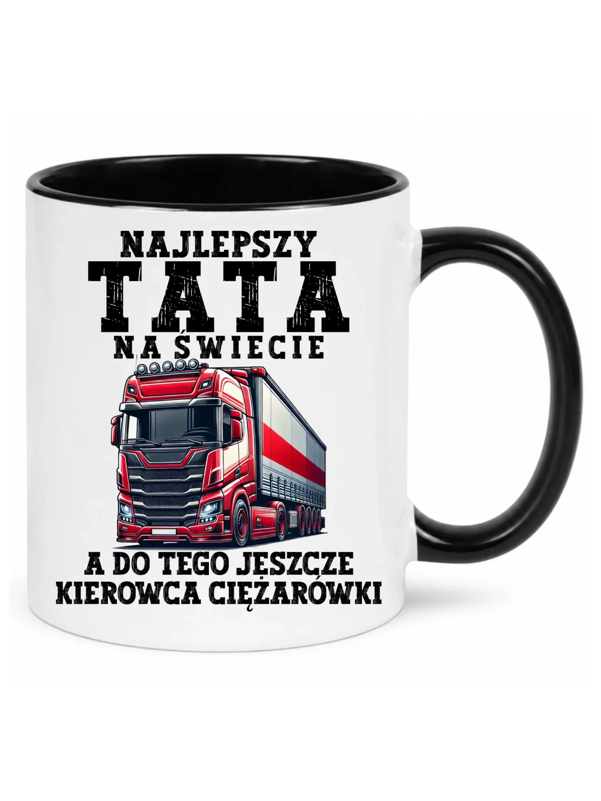 Kubek dla taty - Najlepszy tata, a do tego kierowca ciężarówki DT84