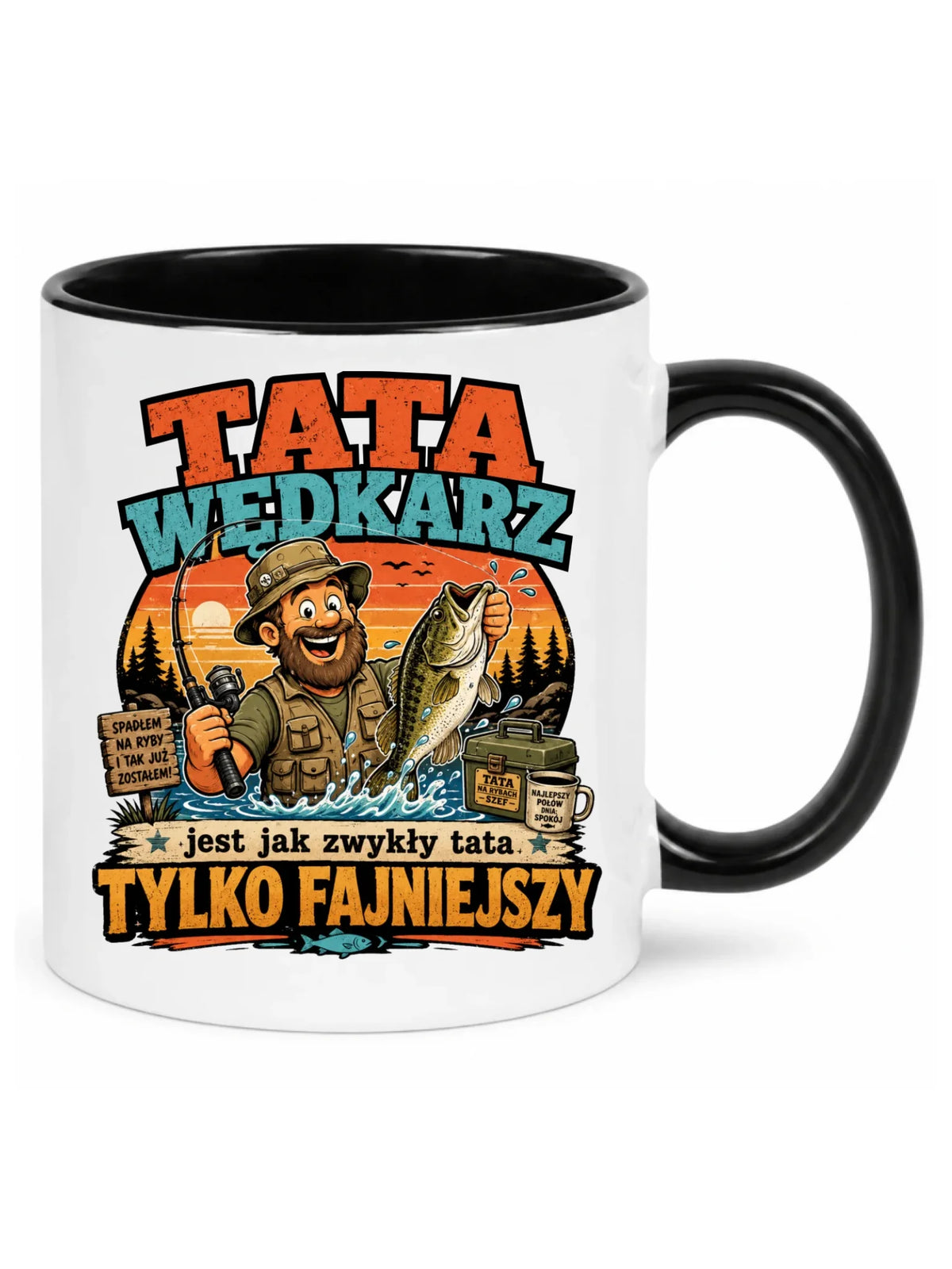 Kubek dla taty wędkarza - Tata wędkarz DT06