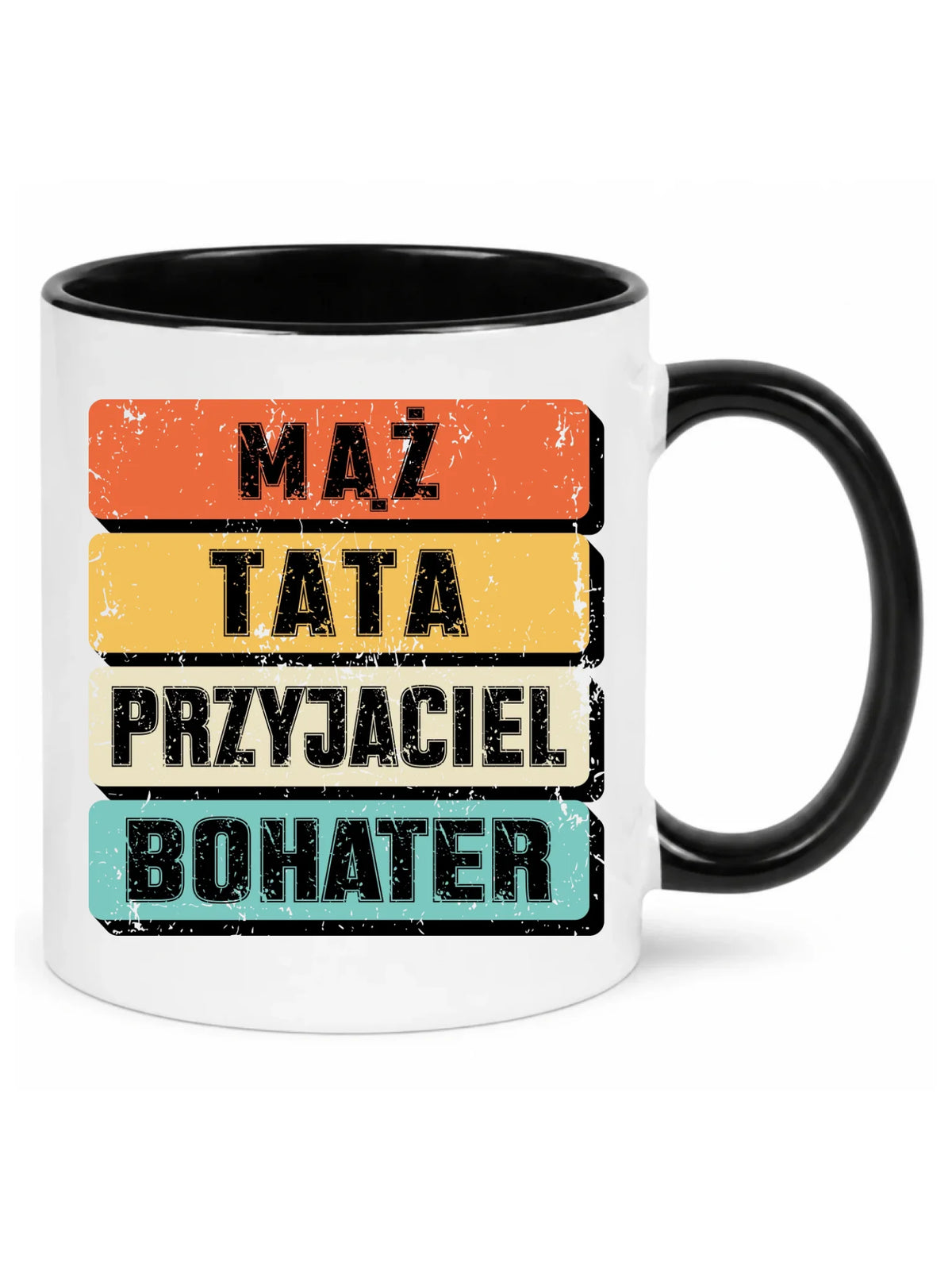 Kubek dla taty - Mąż Tata Przyjaciel Bohater DT05