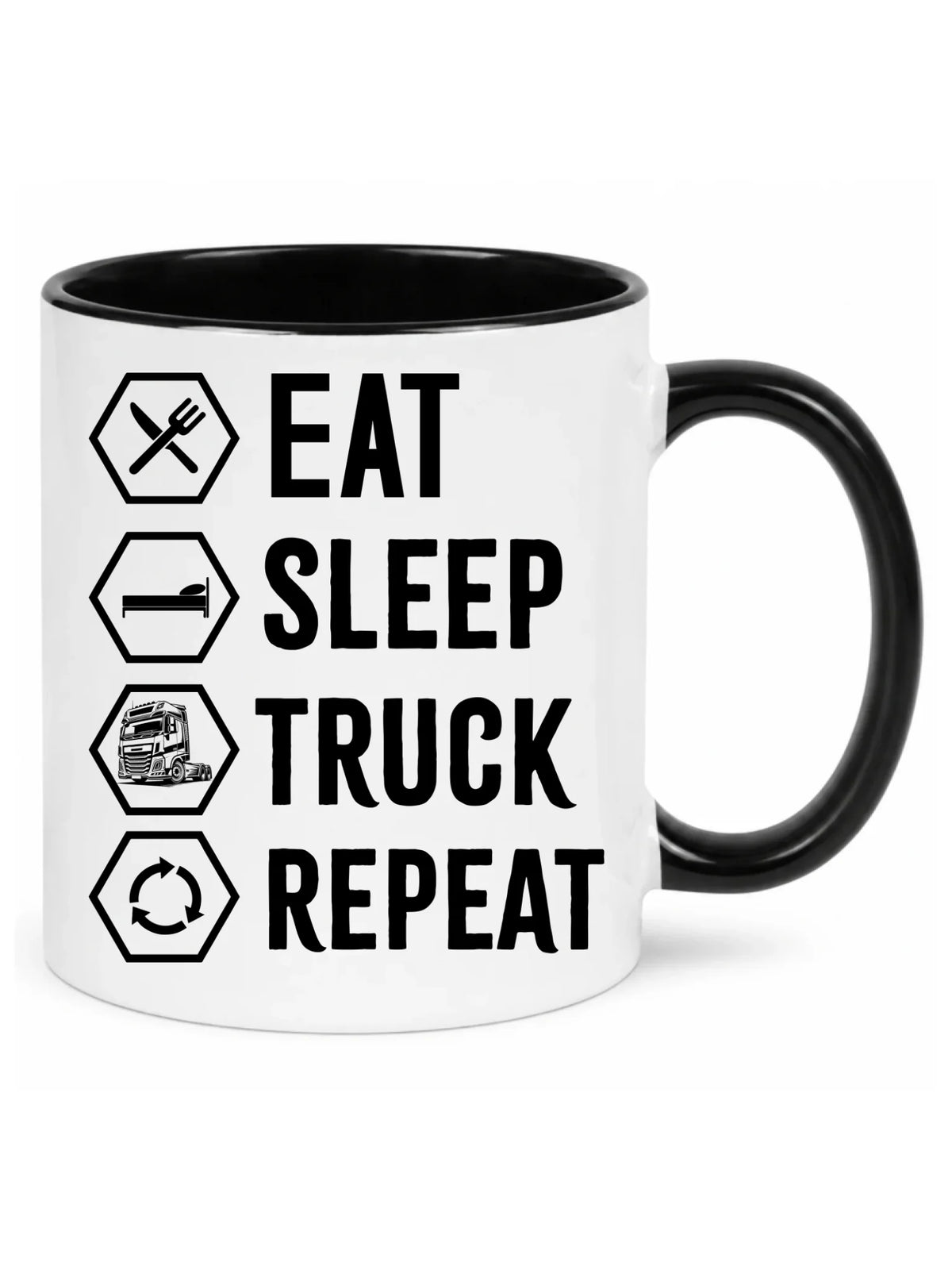 Kubek dla kierowcy ciężarówki - Eat Sleep Truck Repeat ZKT05
