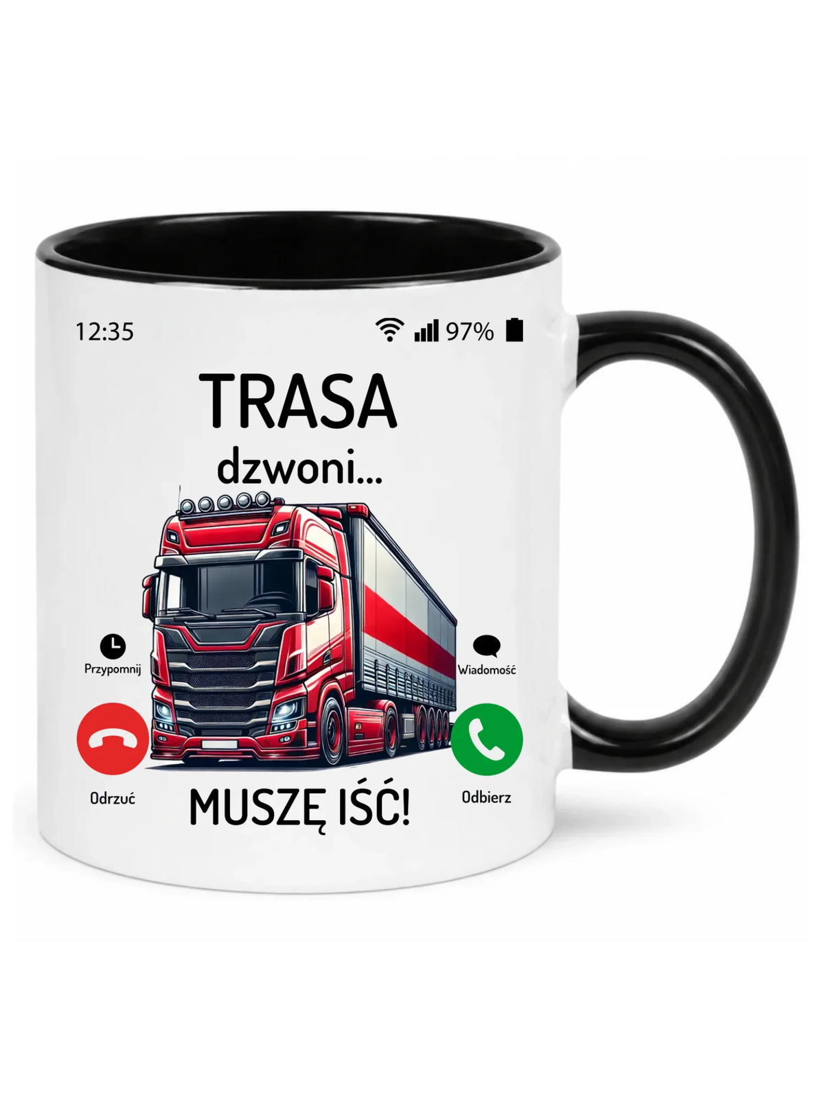 Kubek dla zawodowego kierowcy - Trasa dzwoni muszę iść ZKT03