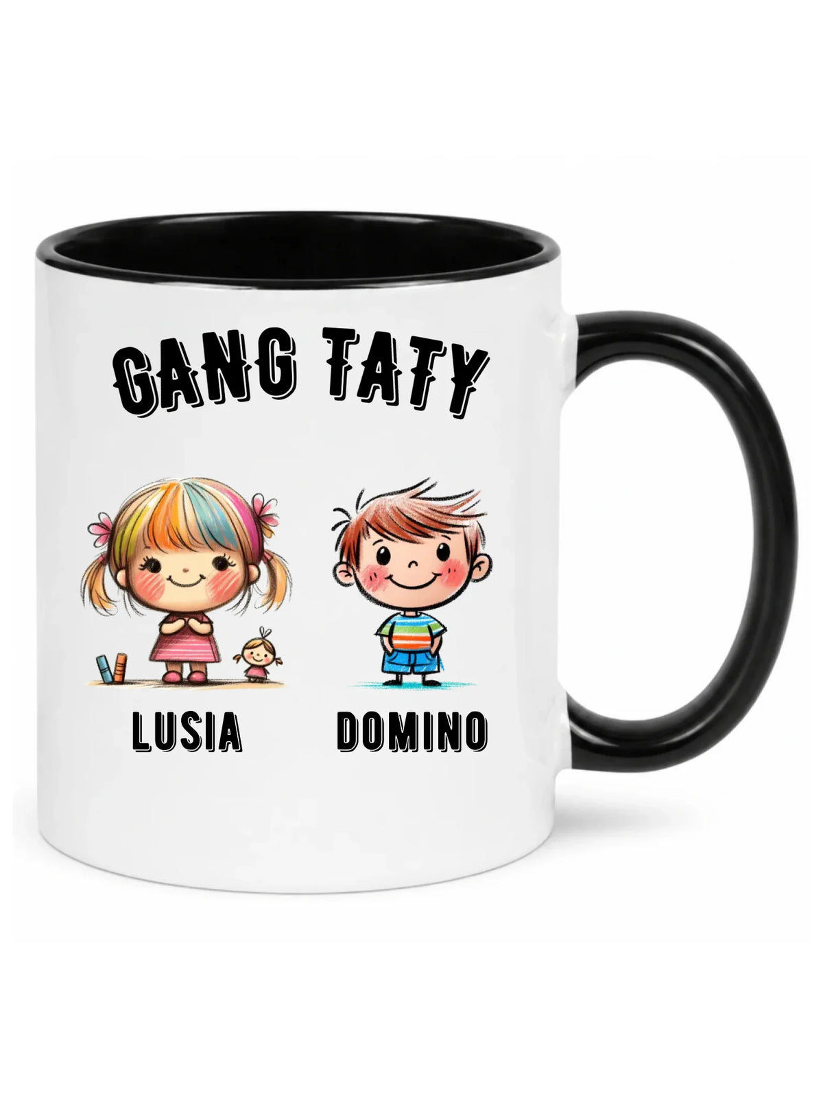 Kubek dla taty z imionami dzieci - Gang taty - personalizowany DT09