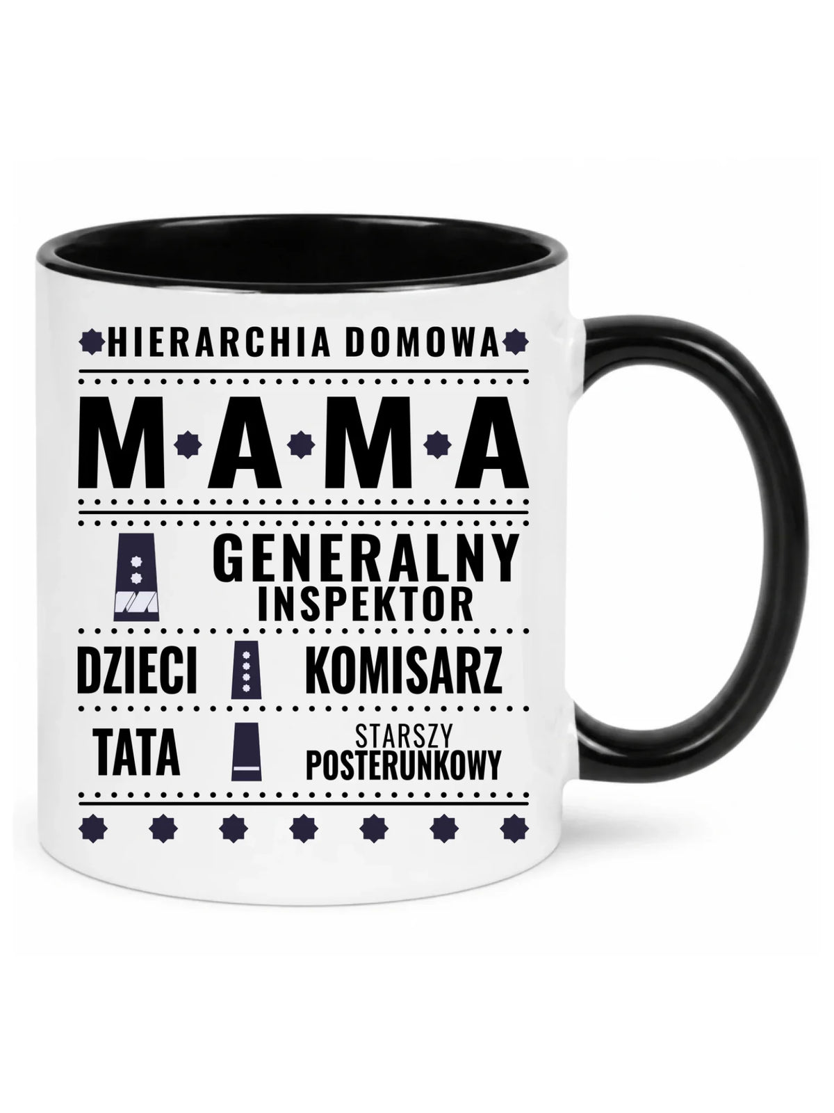 Kubek dla mamy - Generał Mama Policja - personalizowany DM41
