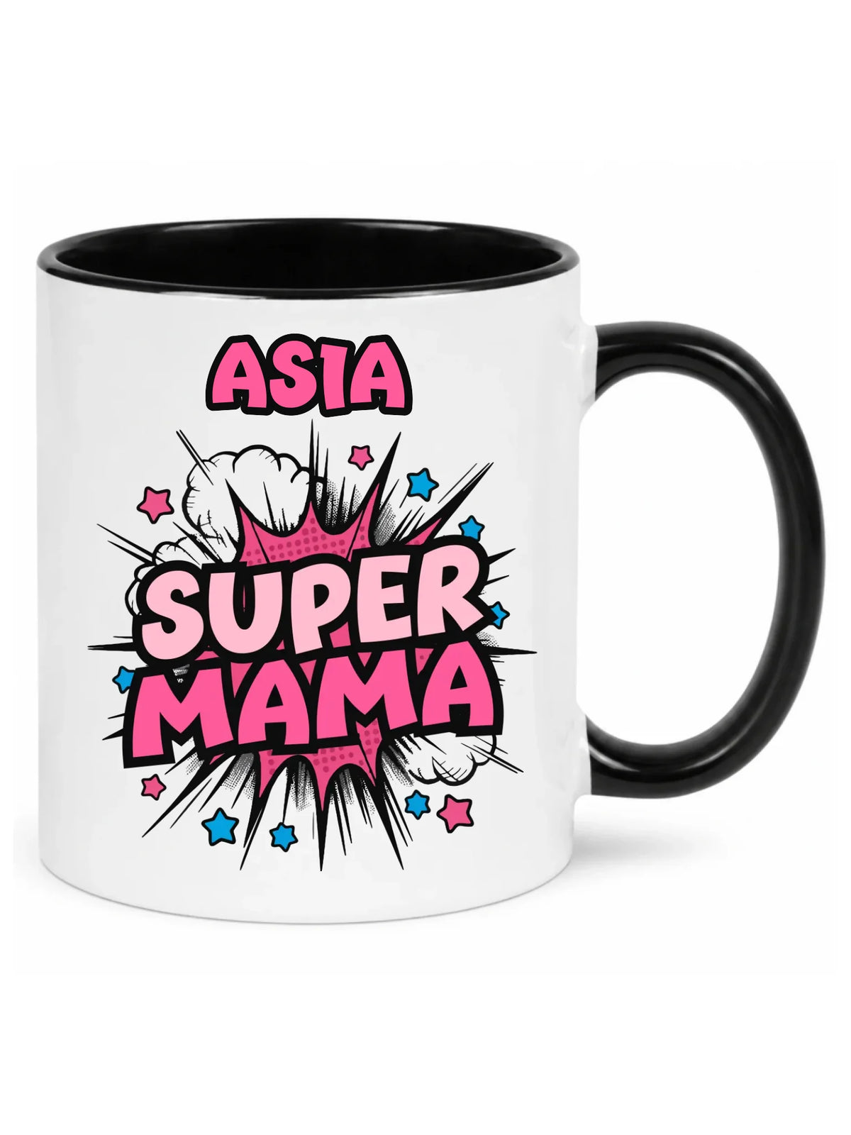 Kubek dla mamy z imieniem - Super Mama - personalizowany DM24