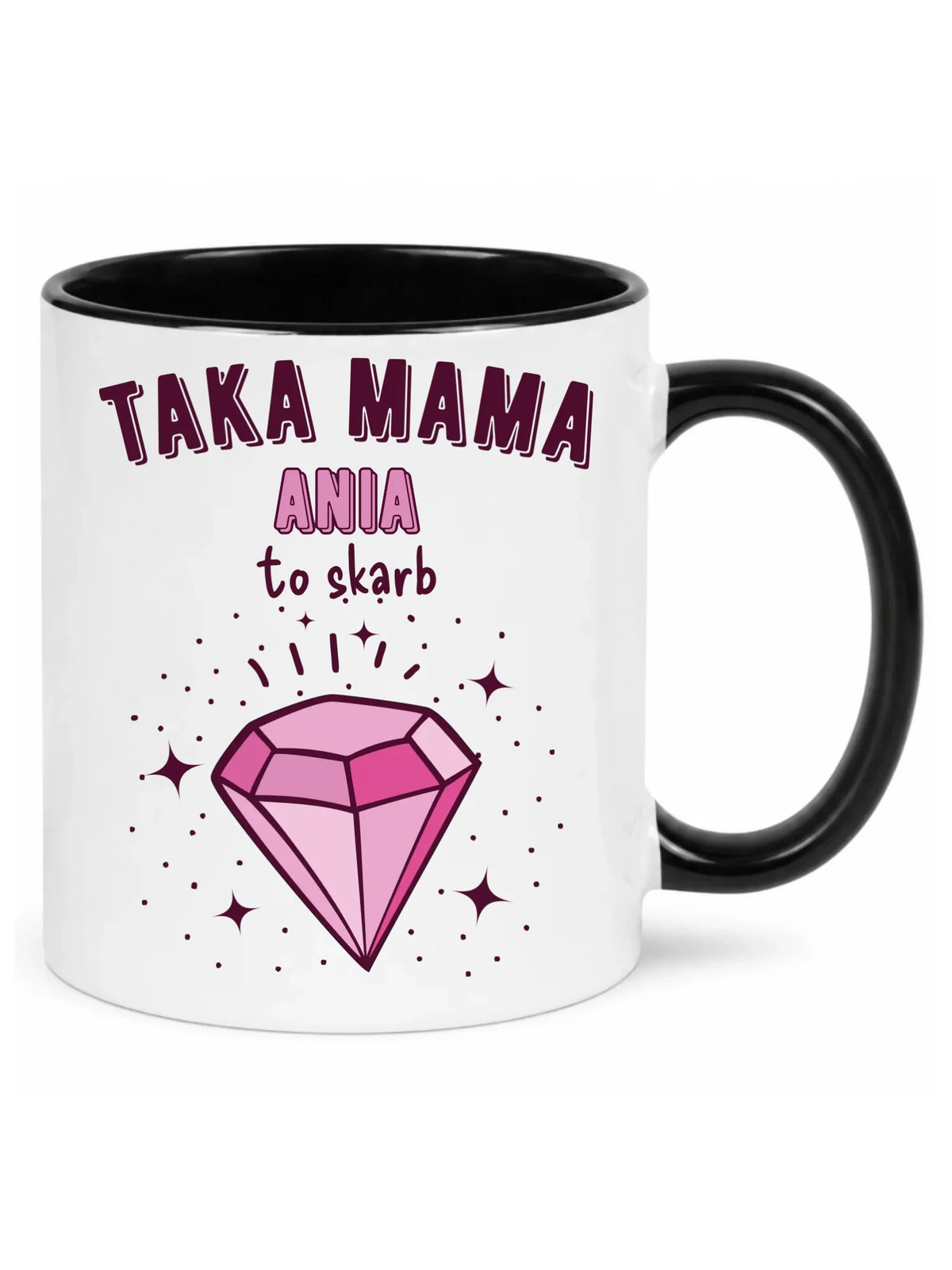 Kubek z imieniem dla mamy - Taka mama to skarb - personalizowany DM18