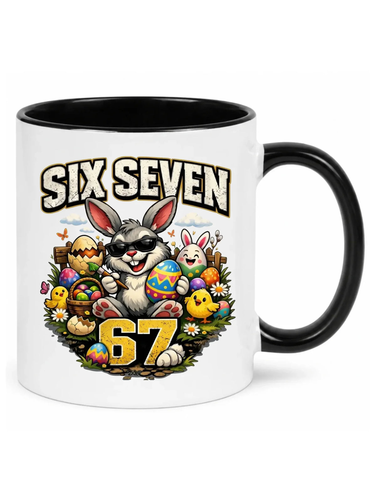 Kubek wielkanocny - Zając Six Seven 67 WN10