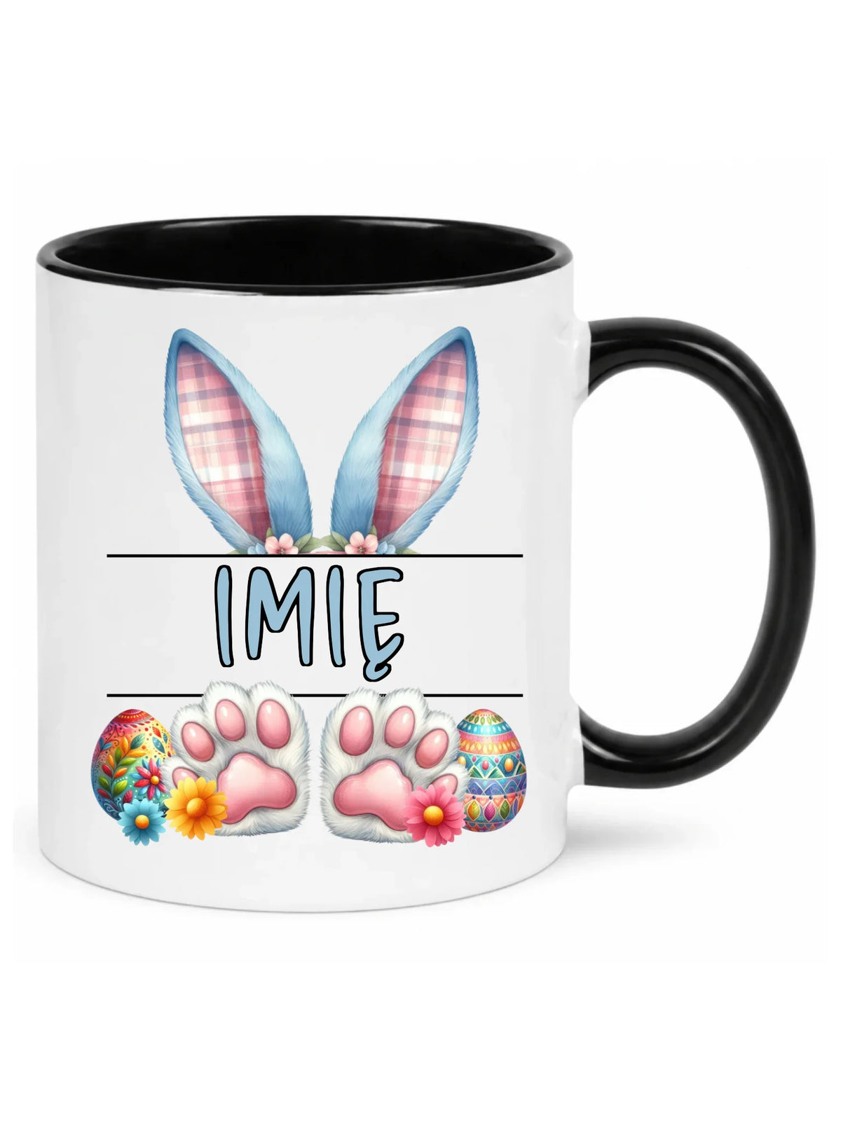 Kubek wielkanocny dla chłopca - Zajączek - personalizowany WN11
