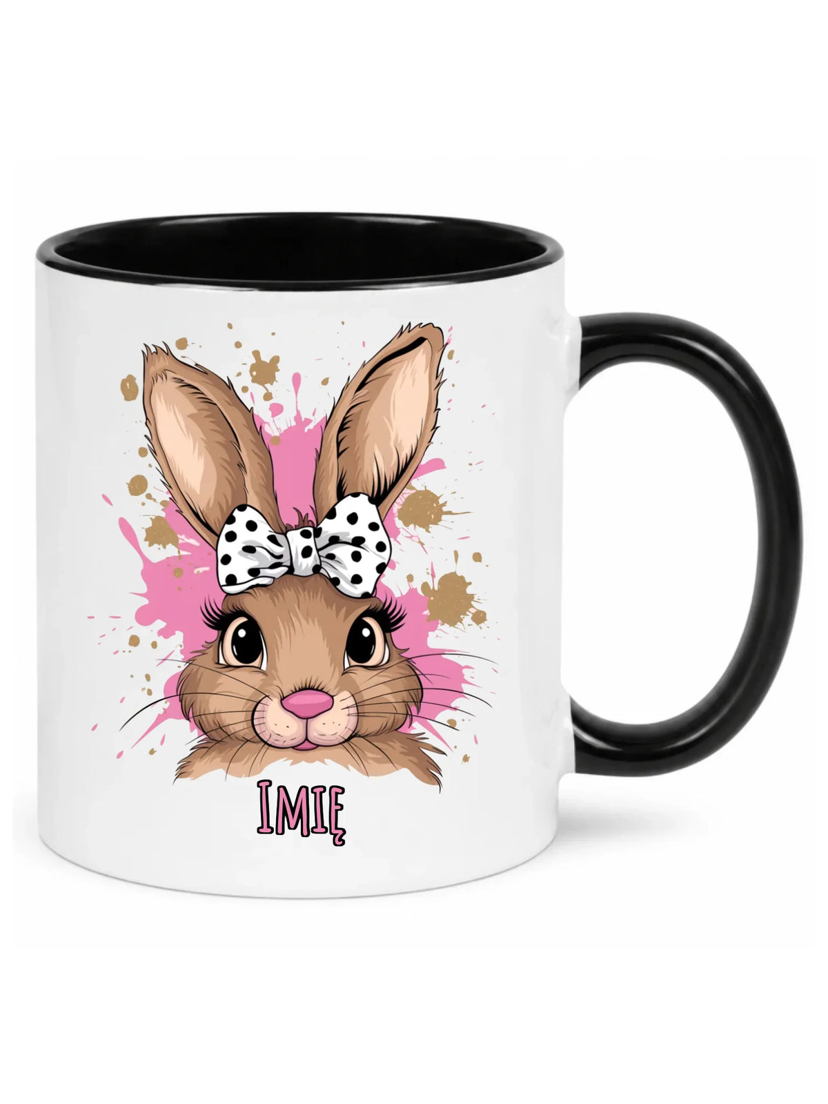 Kubek na Wielkanoc - Słodki Zajączek - personalizowany WN08