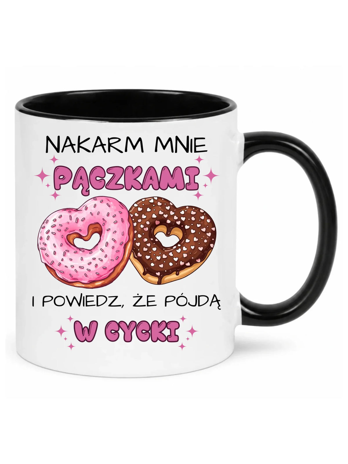 Kubek dla dziewczyny - Nakarm mnie pączkami W59