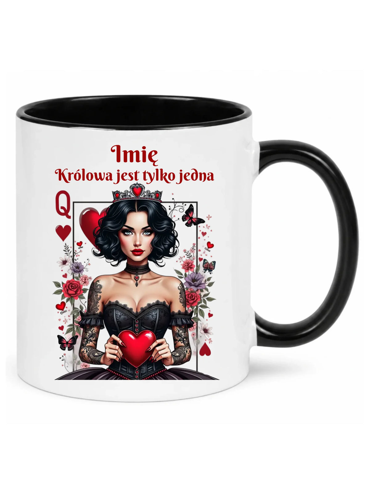 Kubek dla niej - Królowa jest tylko jedna - personalizowany W46