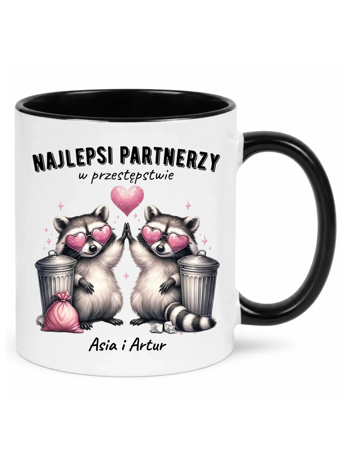 Kubek dla par - Najlepsi partnerzy w przestępstwie - personalizowany W27