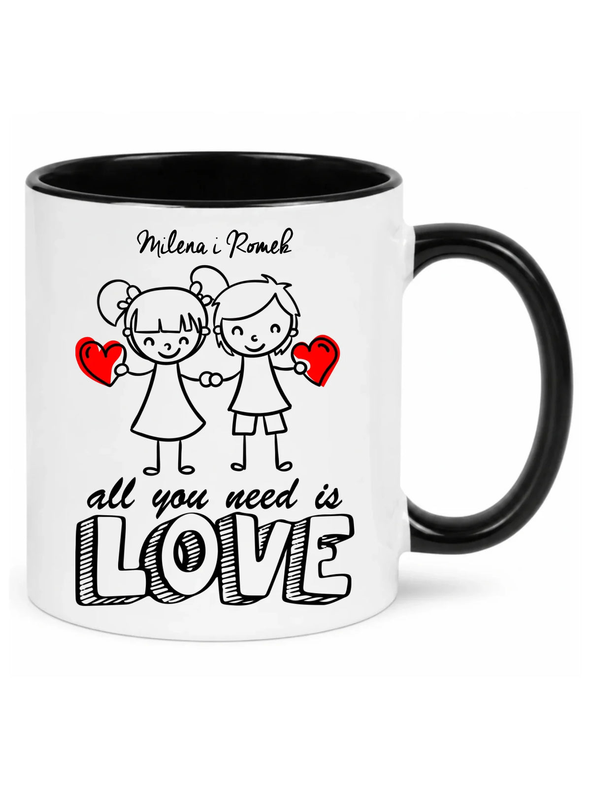 Kubek dla par - All You need is love - personalizowany W13