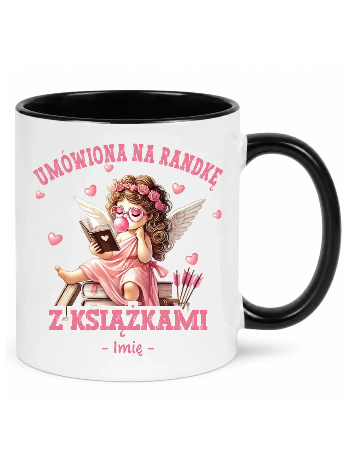 Kubek dla czytelniczki – Umówiona na randkę z książkami - personalizowany W19