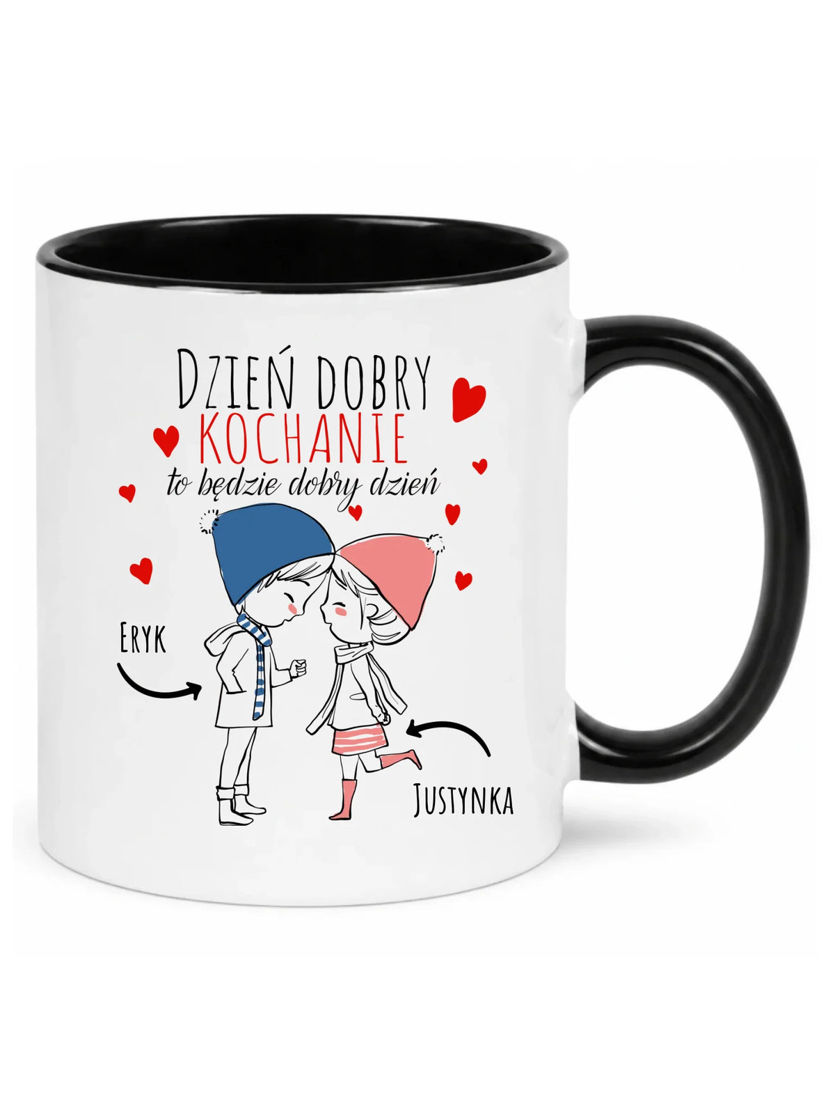 Kubek dla par - Dzień dobry Kochanie - personalizowany W10