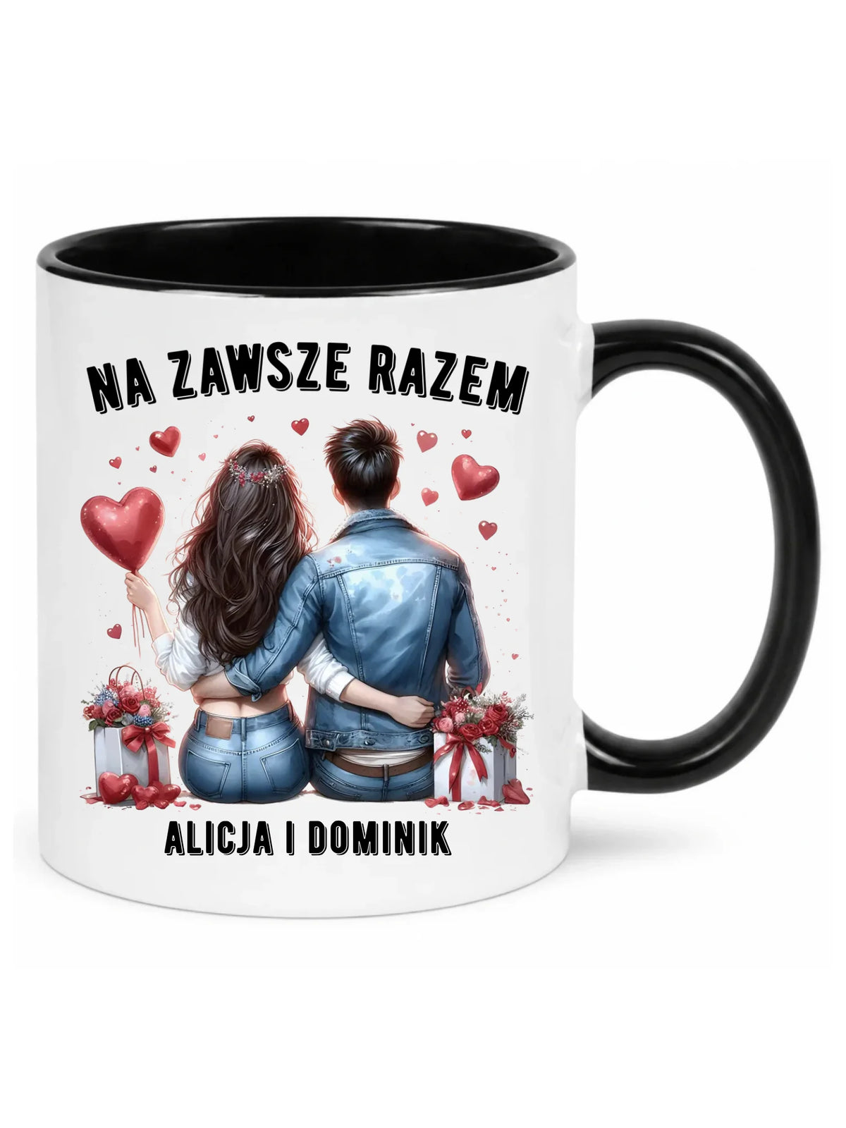Kubek dla par - Na zawsze razem - personalizowany W07