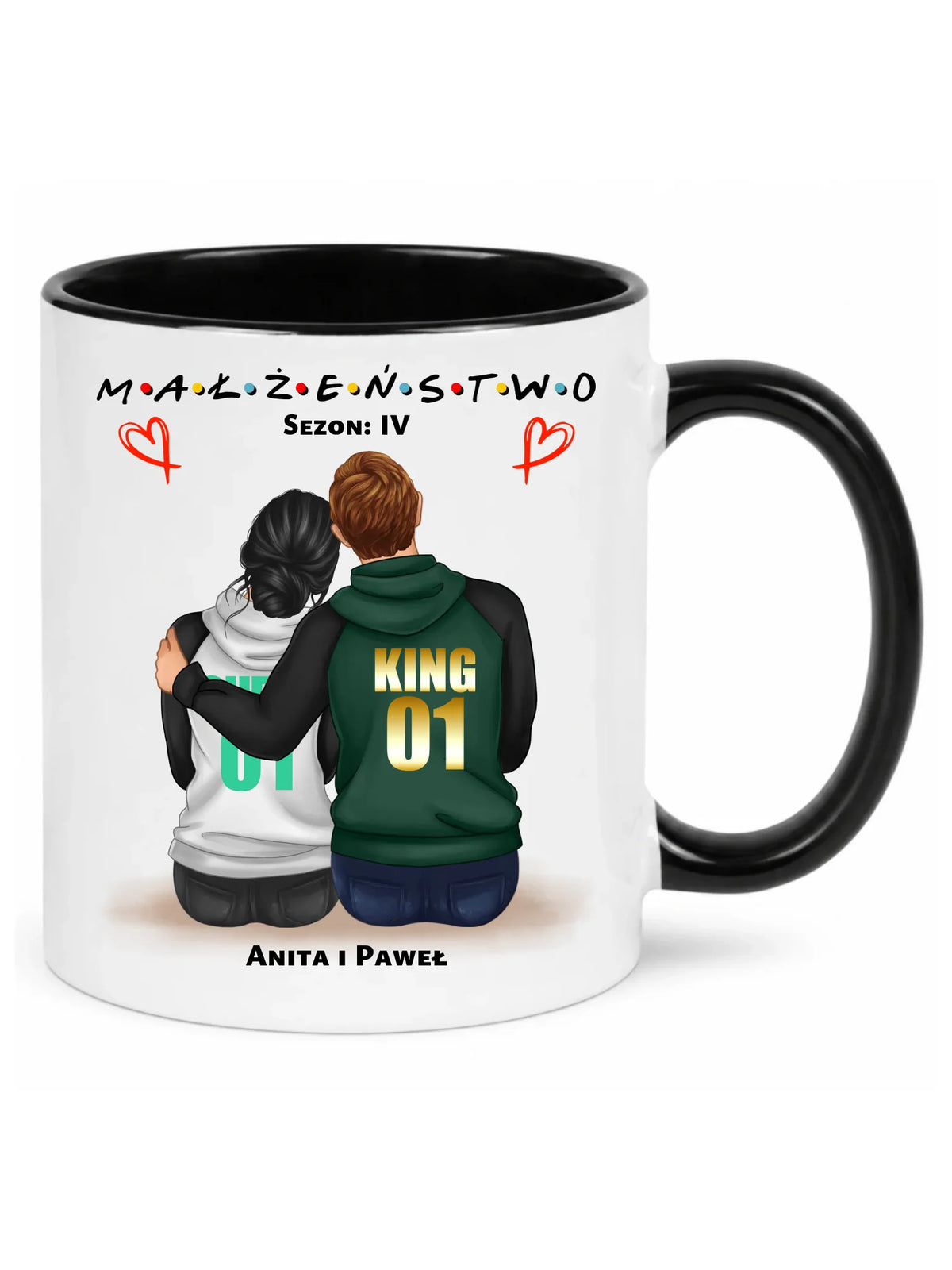 Kubek dla par - Małżeństwo Sezon - personalizowany W05