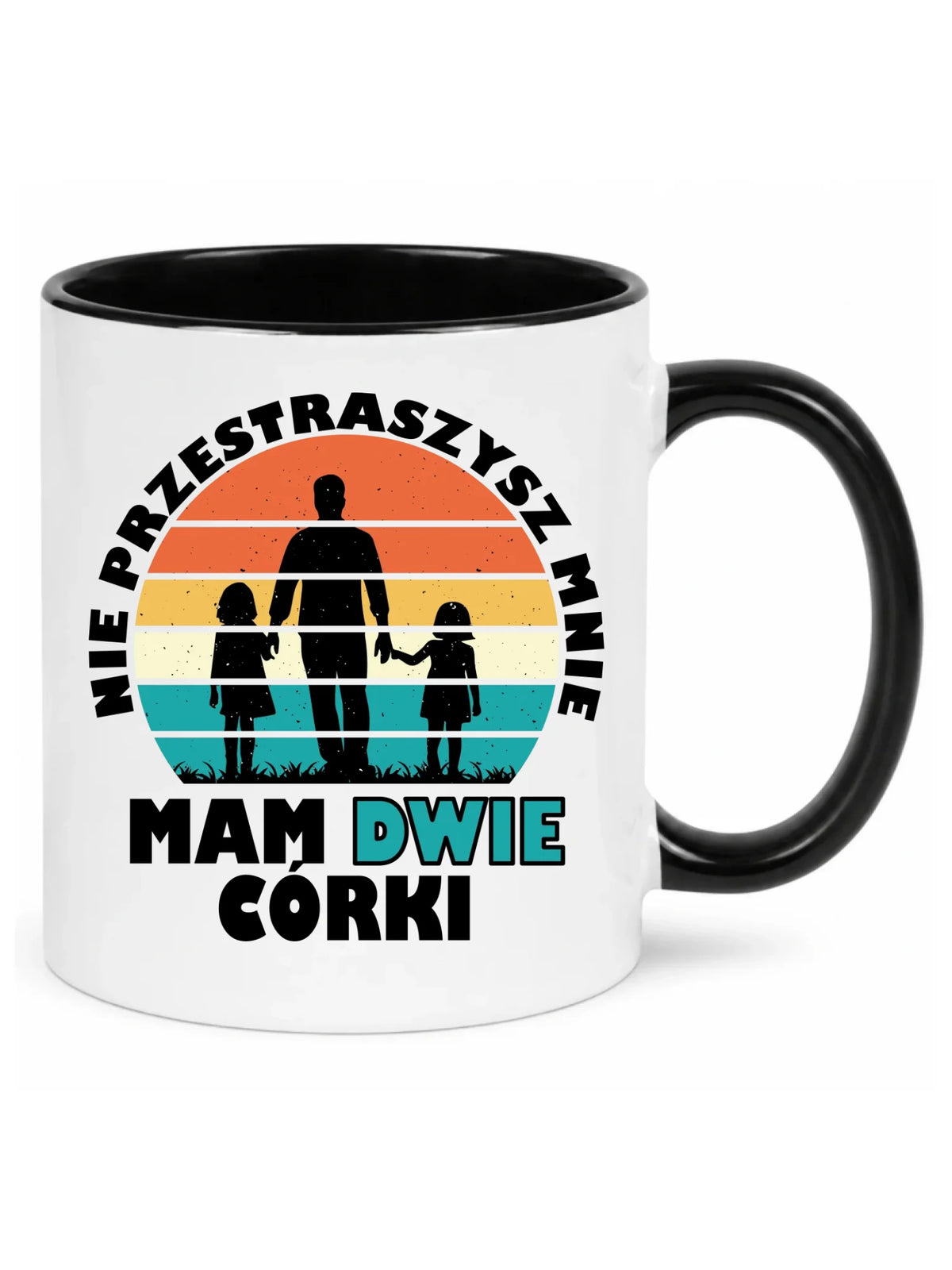 Kubek dla taty - Nie przestraszysz mnie mam dwie córki DT02