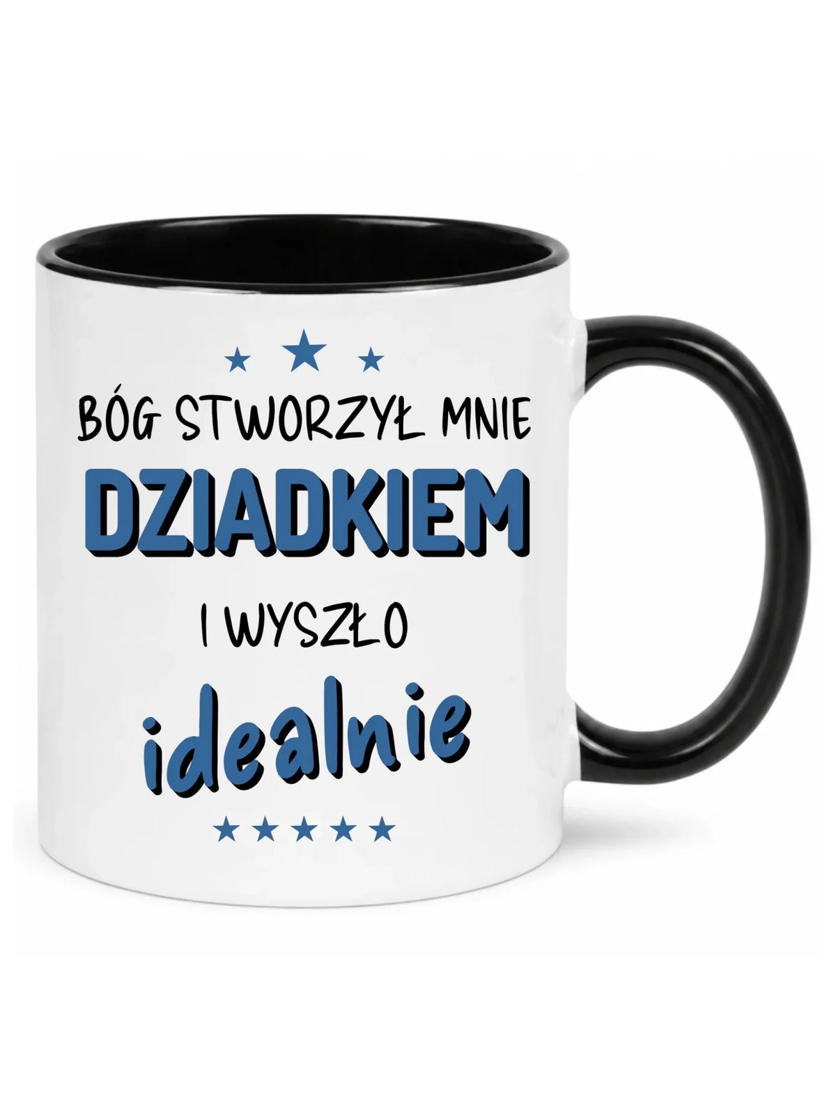 Kubek dla dziadka - Bóg stworzył mnie dziadkiem i wyszło idealnie D08