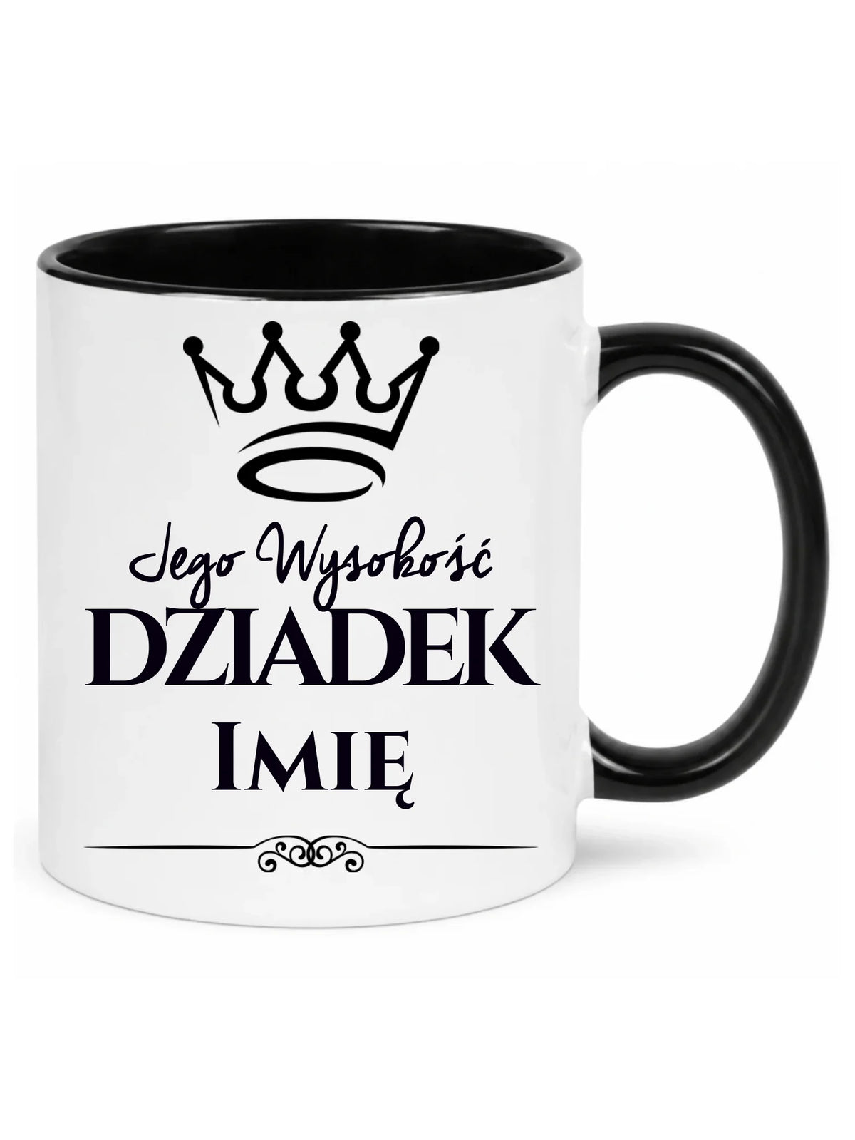 Kubek dla dziadka - Jego Wysokość dziadek - personalizowany D11