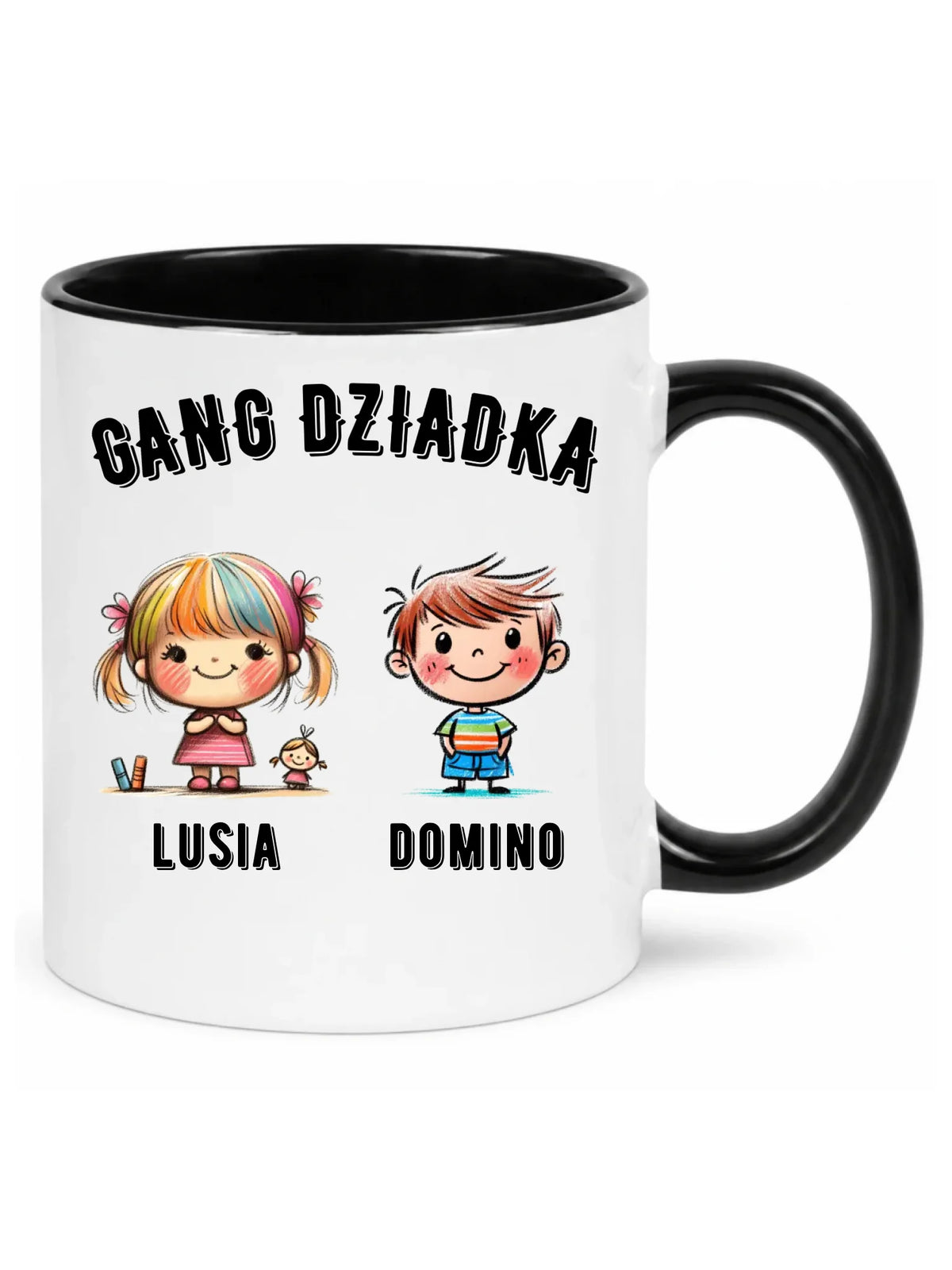 Kubek dla dziadka - Gang Dziadka imiona wnuków 2-6 - personalizowany D18