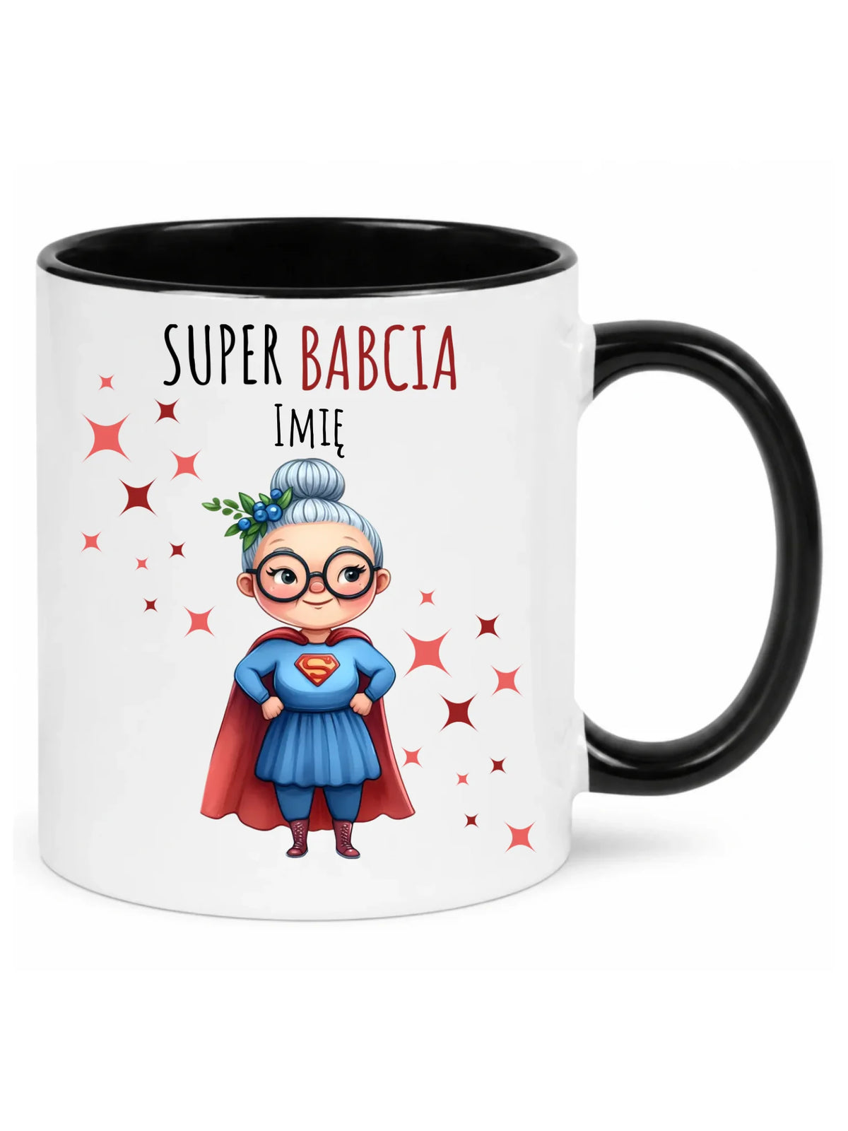 Kubek dla babci - Super Babcia - personalizowany B02