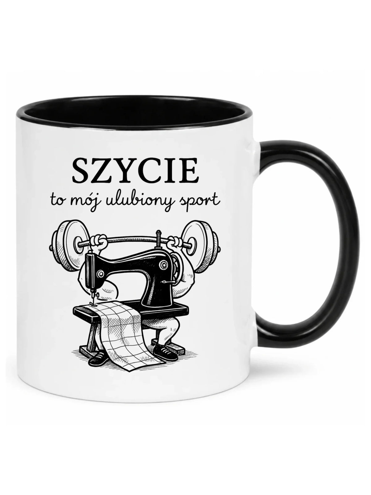 Kubek szyciowy dla krawcowej – Szycie to mój ulubiony sport HS23