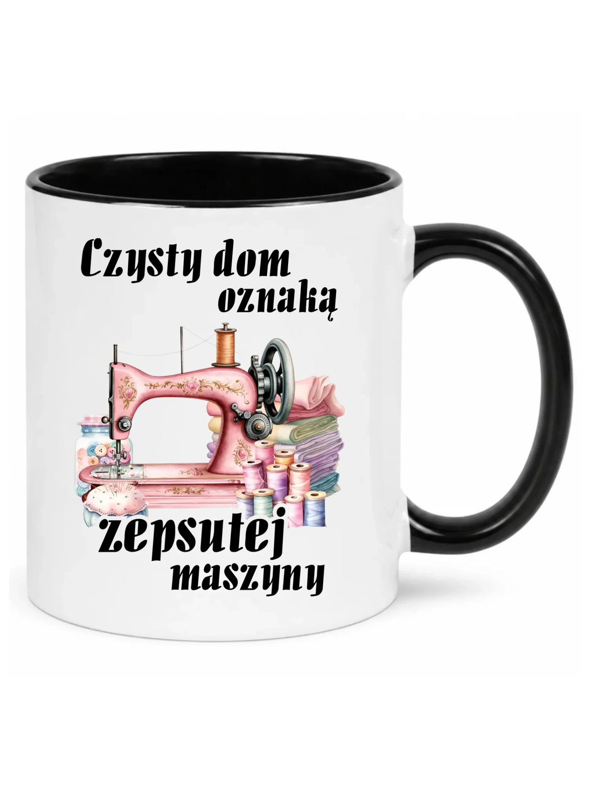 Kubek szyciowy dla krawcowej – Czysty dom oznaką zepsutej maszyny HS15