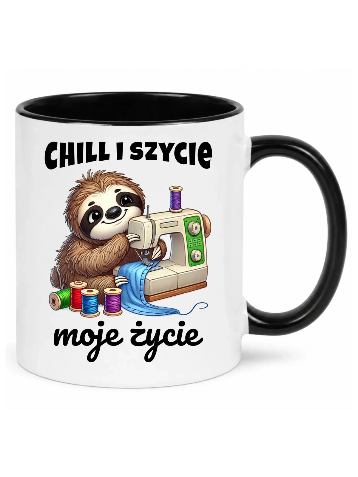 Kubek szyciowy dla krawcowej – Chill i szycie moje życie HS17