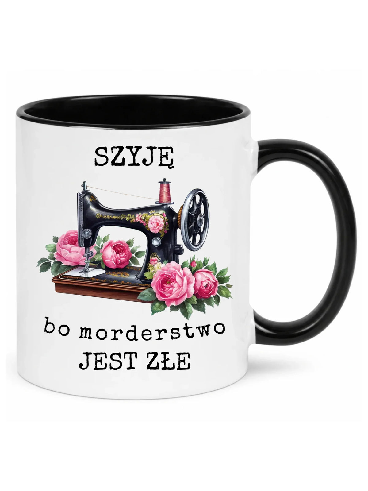 Kubek szyciowy dla krawcowej – Szyję, bo morderstwo jest złe HS14
